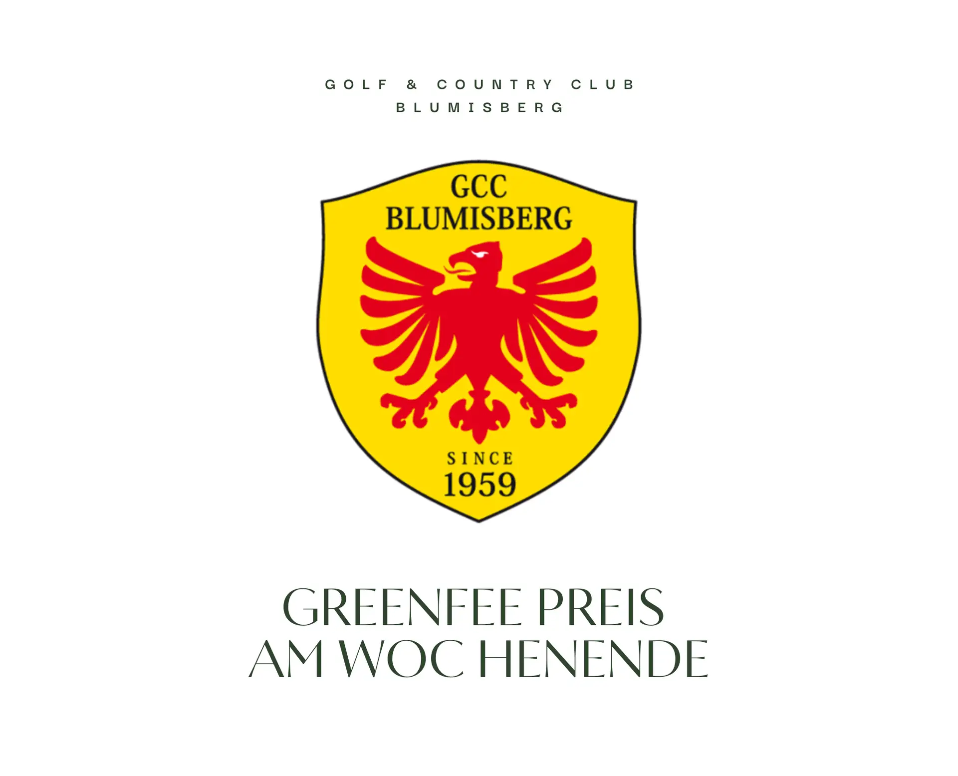 Wochenende und Feiertage neuer Greenfee Preis